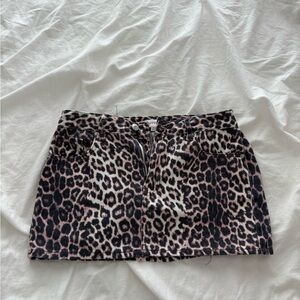 PacSun cheetah mini skirt